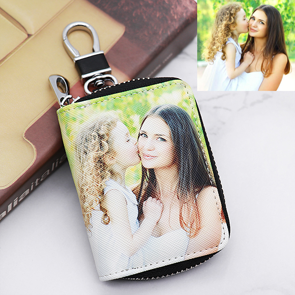 Personalized Photo Leather Key Pack