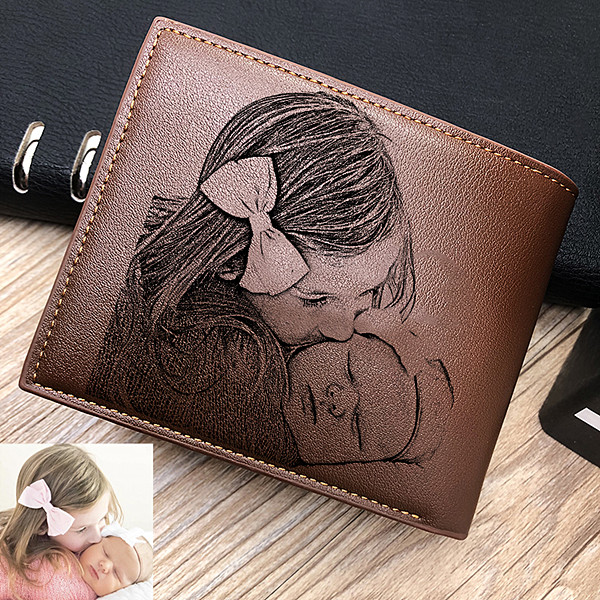Double-Sided Photo Trifold wallet