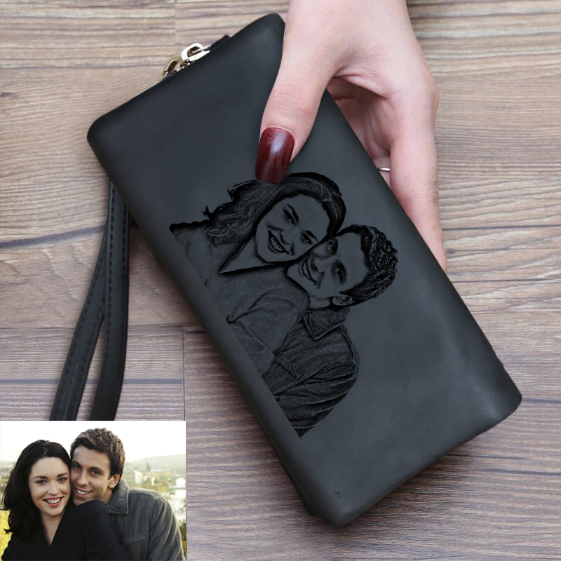 Personalized Crayon Style Photo Women's Wallet