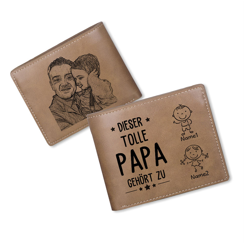 Personalized child name photo wallet