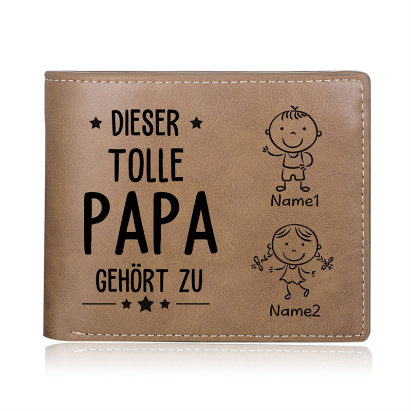 Personalized child name photo wallet