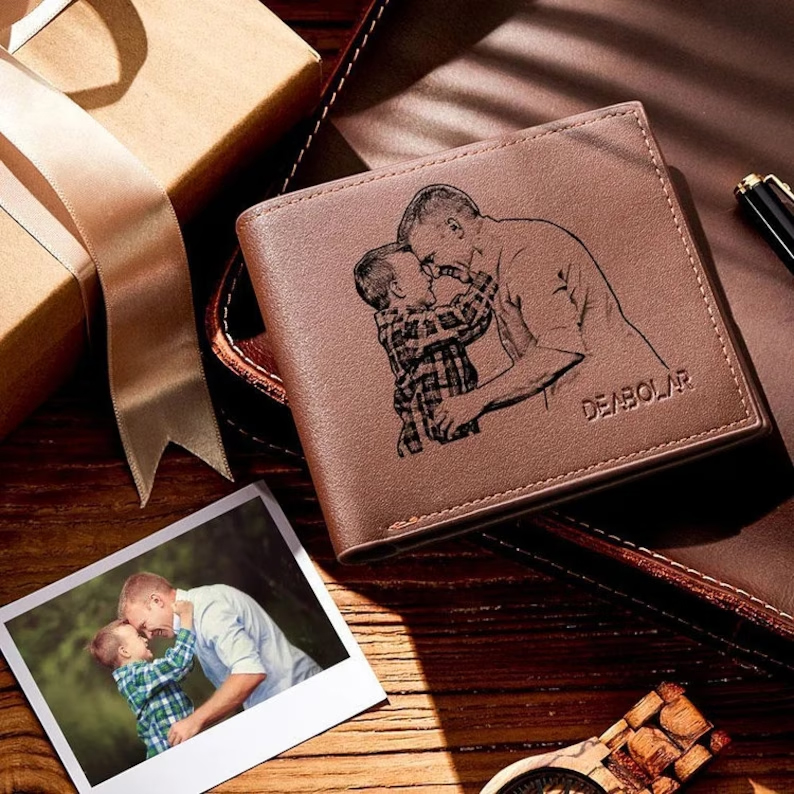 Custom Engraved Photo Wallet