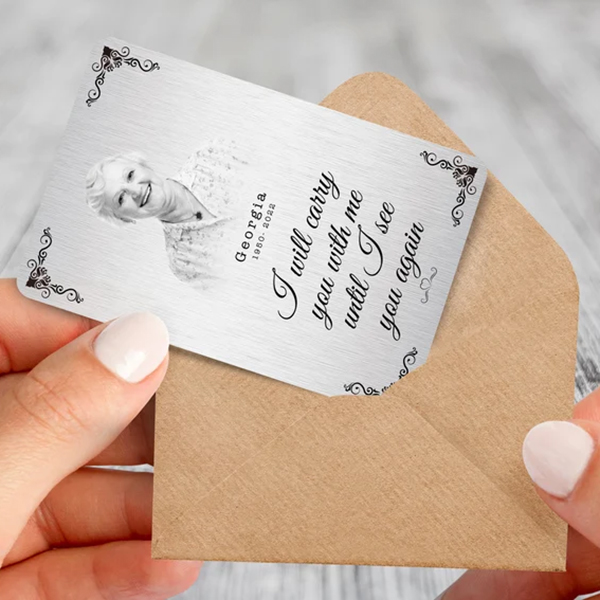 Personalised Memorial Wallet Card