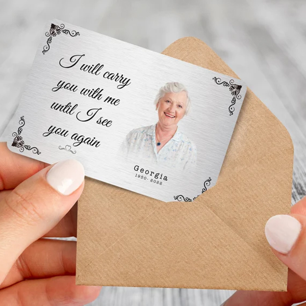 Personalised Memorial Wallet Card