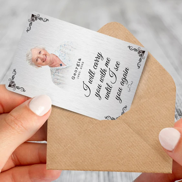 Personalised Memorial Wallet Card